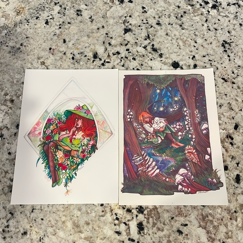 Plant Fantasy Duo Prints by Sophiralou